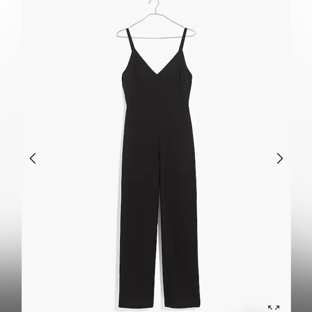 EUC Madewell Black Wide-leg Jumpsuit